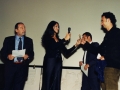 Maria Grazia Cucinotta durante la premiazione